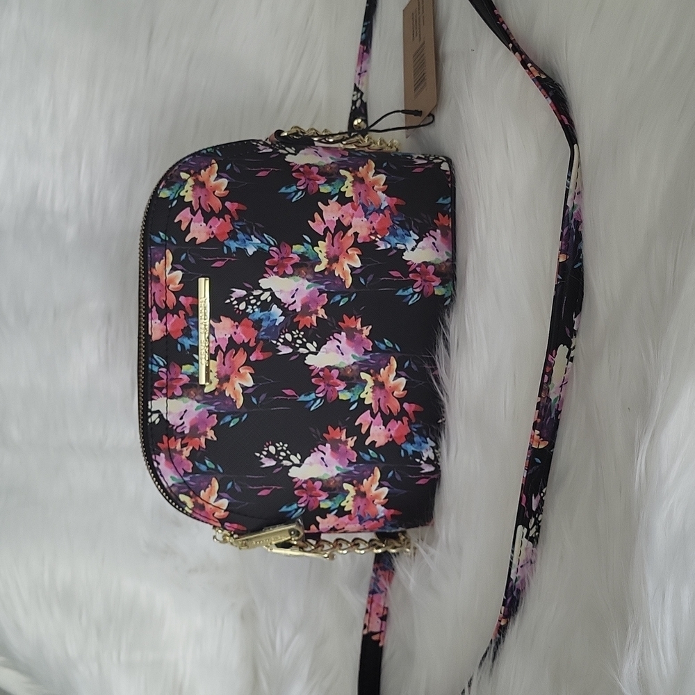 Pretty floral watercolor crossbody Steve Madden purse